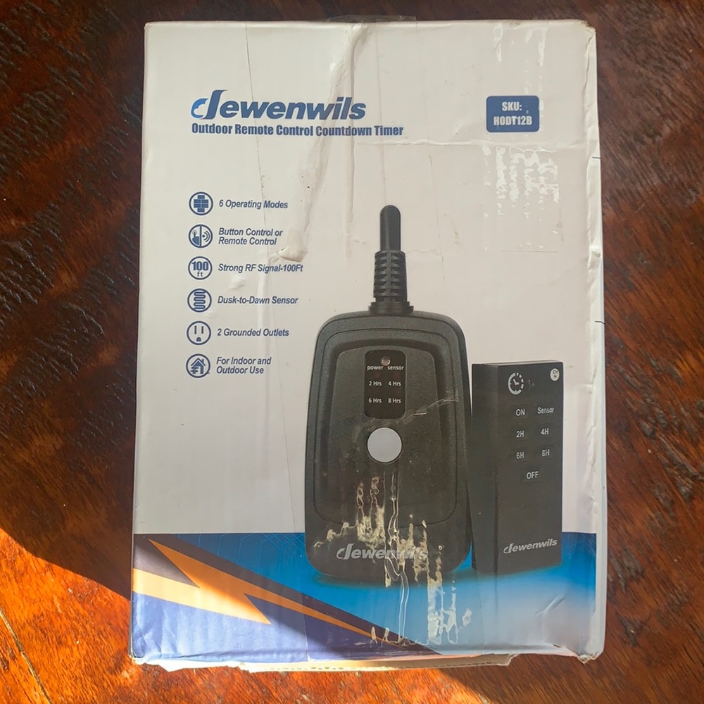 Outdoor/Indoor Remote Control Countdown Timer. New